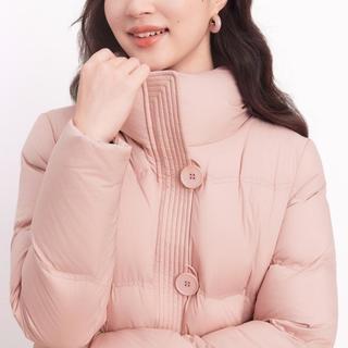 冬季简约时尚百搭通勤优雅出游鸭绒保暖羽绒服外套上衣女