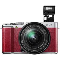 FUJIFILM 富士 X-A1 APS-C画幅 微单相机 红色 XC 16-50mm F3.5 OIS 变焦镜头 单头套机