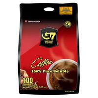 中原咖啡 纯黑速溶咖啡越南无蔗糖添加200g
