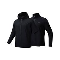 安踏王一博同款水壳三合一冲锋衣秋季男女户外登山服两件套硬壳外套 【水壳3.0三合一】基础黑6614-4 火壳摇粒内胆 L （男175/女170）