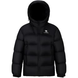 骆驼 火山羽绒服2.0机能版秋冬连帽加绒加厚外套男M15CAEC058 C058 幻影黑 2XL