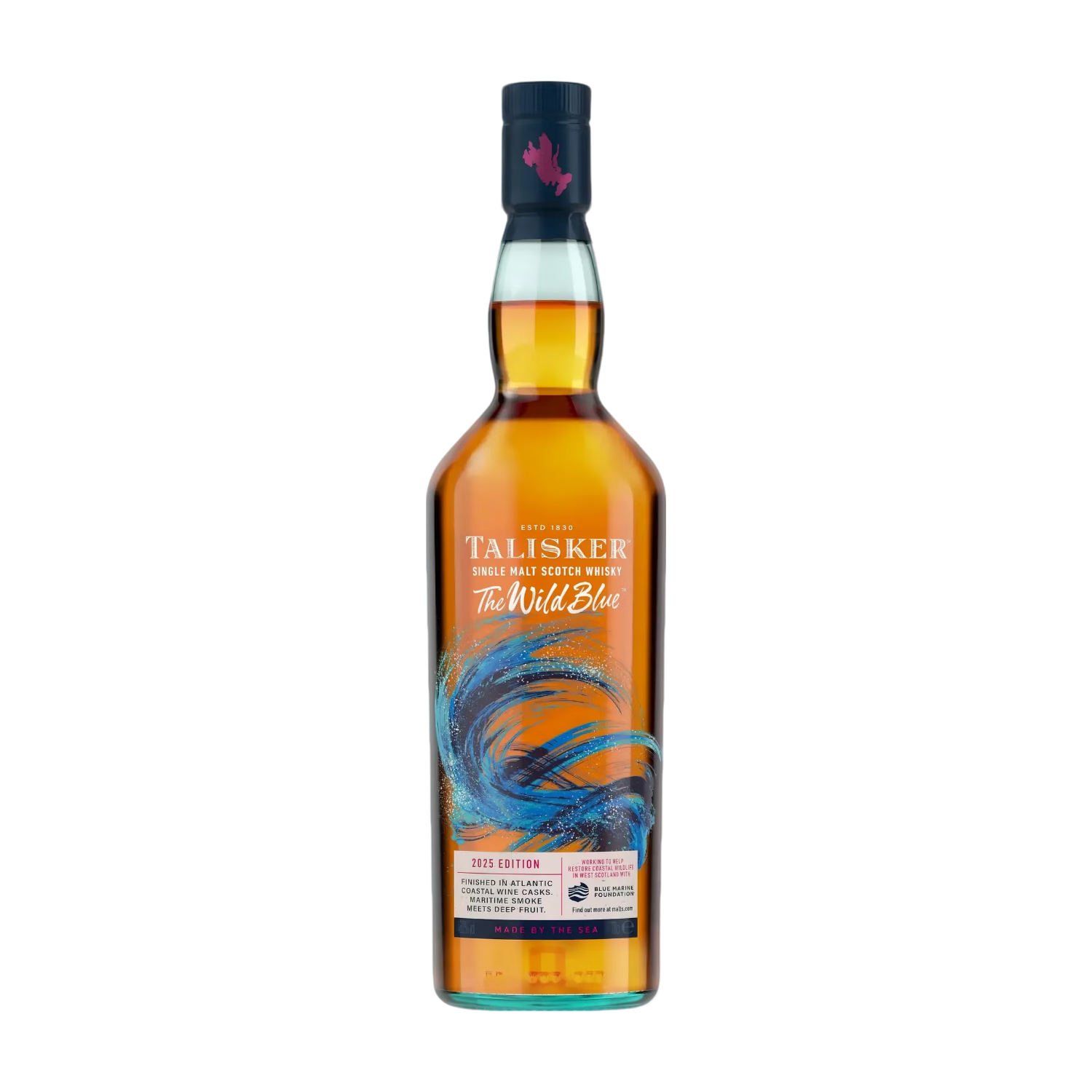  TALISKER/泰斯卡 蔚蓝海洋环保主题版 单一麦芽威士忌  【25年】环保瓶700ml 无年份 红酒桶 48.2%vol 瓶装 700ml