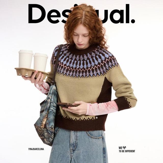Desigual 博主同款 女式毛衣针织衫