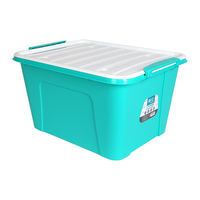 CHAHUA 茶花 塑料收纳箱 3个装 35L 黄色