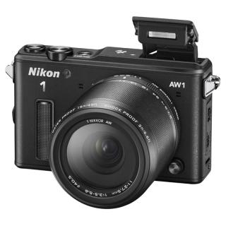 Nikon 尼康 1 AW1 1英寸CMOS传感器 微单相机 黑色 AW 11-27.5mm F3.5 变焦镜头 单头套机