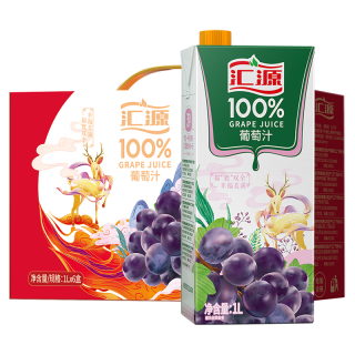 汇源 100%葡萄汁礼盒装 1L*6盒