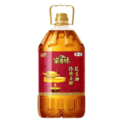 福临门 家香味 传承土榨 压榨一级花生油 5L