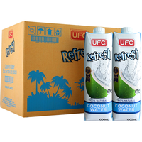 UFC 100%纯椰子水 1L*12瓶