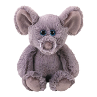 TY可爱动物毛绒玩具宝宝灰象艾拉65013安抚陪伴