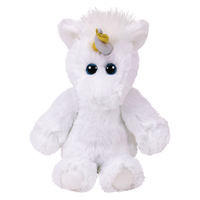 TY可爱动物毛绒玩具宝宝白色独角兽阿格纳斯65021安抚陪伴
