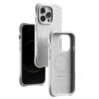 CASETIFYcasetify【磁吸波漾硅胶壳】iphone17适用16苹果15promax手机壳 磁吸【波漾古董白】 苹果14/13