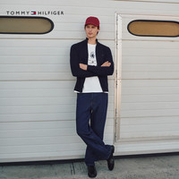 Tommy Hilfiger【棉羊绒混纺】25秋冬男休闲立领青年针织夹克开衫外套 【含羊绒立领开衫】藏青色DW5 XS （：120斤以下）