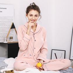 诺宜 纯棉孕妇睡衣哺乳家居服月子服产后喂奶服孕妇装春秋