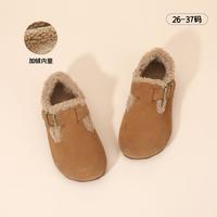 斯乃纳 保暖加绒内里丨25秋冬季儿童勃肯鞋复古牛剖层校园女童勃肯鞋