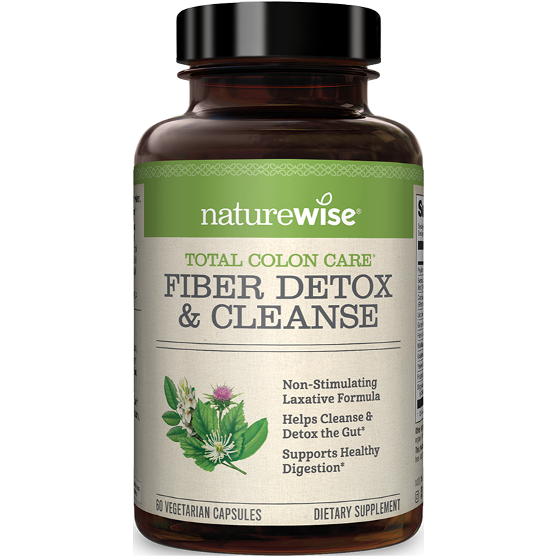 naturewise成人清肠胶囊片美国肠胃养护膳食纤维便秘排宿便润肠道垢酵素 清肠片提高肠道有益菌保护益生元