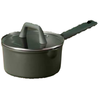 卡罗特奶锅不粘锅宝宝婴儿辅食锅煎蒸煮一体煮面小锅燃气灶适用18cm 绿色奶锅 18cm