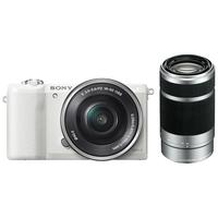 SONY 索尼 Alpha 5100Y APS-C画幅 微单相机 白色 E PZ 16-50mm F3.5 OSS 变焦镜头+E 55-210mm F4.5 OSS 变焦镜头 双头套机
