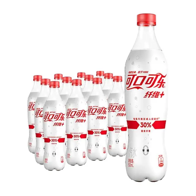 Coca-Cola 可口可乐 纤维+零卡无糖 30%膳食纤维 汽水