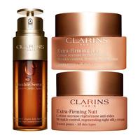 娇韵诗(CLARINS)弹簧水乳面霜双萃精华护肤品套装化妆品全套女 三件套 双萃精华+日晚霜