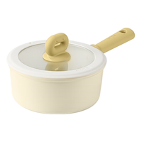 卡罗特奶锅不粘锅婴儿宝宝辅食锅麦饭石小锅煎煮面一体家用蒸汤锅 18cm