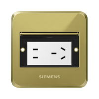 SIEMENS 西门子 5TG0 1300NC1 地面二三级10A插座金属铜色