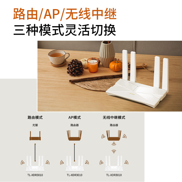 TP-LINK AX3000 双频3000M 家用千兆无线路由器 Wi-Fi 6