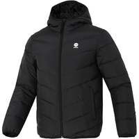 限尺码：adidas NEO 拼色简约防风男女同款连帽鸭绒羽绒服冬装装中性短款羽绒服