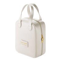 百草园化妆包护肤品收纳包大容量洗漱包美拉德防水旅行化妆品收纳袋 贝壳款-奶杏白-手提便携分区收纳