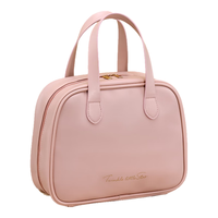 百草园化妆包护肤品收纳包大容量洗漱包美拉德防水旅行化妆品收纳袋 玫瑰粉-【分区收纳-大容量】