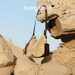 崧 Songmont 【蒋奇明同款】山下有松 循迹旅行hobo包大容量斜挎电脑包 中号