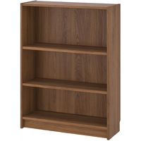 宜家(IKEA)BILLY毕利书架置物柜收纳柜收纳储物展示柜落地客厅分层 褐色 胡桃木纹80x28x106cm