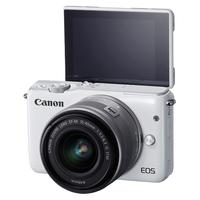 Canon 佳能 EOS M10 APS-C画幅 微单相机 白色 EF-M 15-45mm F3.5 IS STM 变焦镜头 单头套机