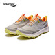 PLUS会员：saucony 索康尼 游隼15男户外越野舒适跑鞋徒步鞋运动鞋跑山鞋 灰黄 42