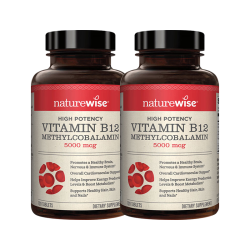naturewise 甲钴胺片120粒维生素b12营养神经第五代叶酸2瓶