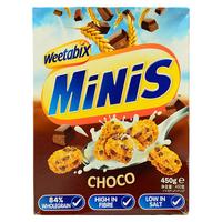 英国进口 维他麦 Weetabix即食谷物早餐水果麦片(含巧克力)迷你代餐零食饼干 450克