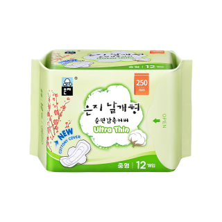 Eun jee 护翼型透气自然舒爽日用卫生巾250mm*12片
