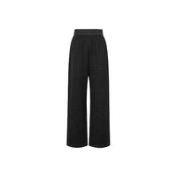 伊芙丽（eifini）伊芙丽简约百搭高包容度休闲针织面料直筒长裤女2025秋季 深灰 厚绒 小个子版 M 105-115斤