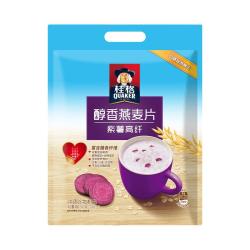 桂格 即食醇香燕麦片紫薯高纤早餐营养代餐便携装