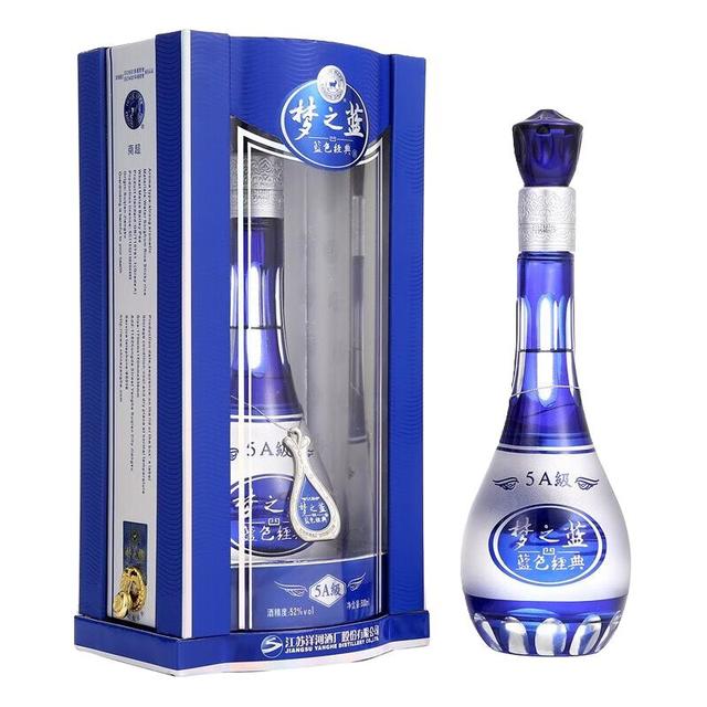 YANGHE 洋河梦之蓝蓝色经典5A级52%vol 浓香型白酒500ml 单瓶装【报价