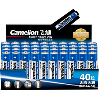 Camelion 飞狮 R6P 5号碳性干电池 1.5V 40粒装