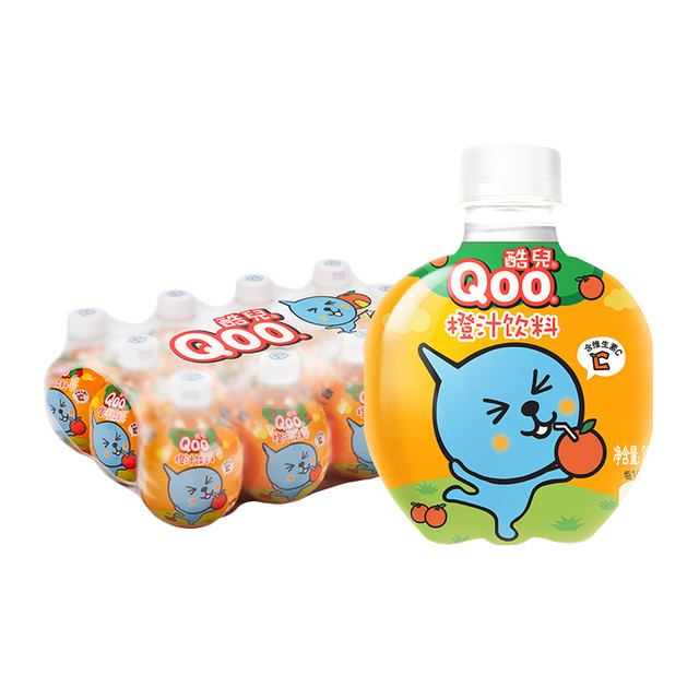 88VIP：美汁源 酷儿 Qoo橙汁饮料果汁260ml*12瓶