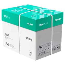 得力 a4打印纸a4纸复印纸500张整箱双面白纸草稿纸实惠装80g纸张a四纸70g克一箱5包打印机纸办公用品