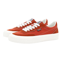 VISION STREET WEAR FLAT TOP 红柚色低帮翻毛皮帆布鞋男女街头运动滑板鞋 橘红色 40