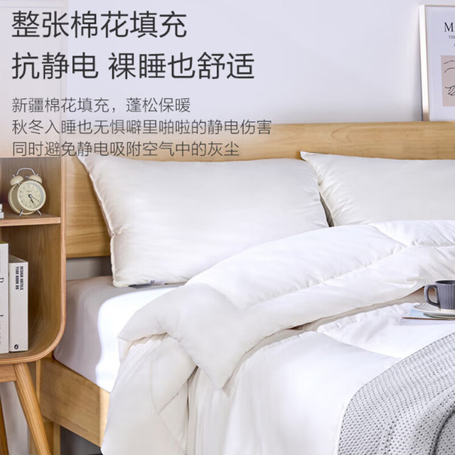 One's Member 1号会员店 100%天然新疆棉花被纯棉被芯 2.0x2.3米8斤