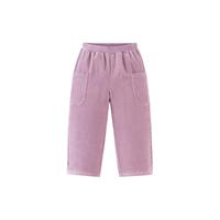 迷你巴拉男女童裤子春秋儿童复古灯芯绒长裤舒适锥形裤