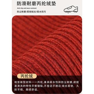 红色入户门地垫玄关大门口进门门垫地毯家用门外防滑耐脏免洗脚垫