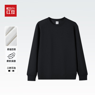 Hodo Men 红豆男装 男女装2025秋季新款长袖 黑色