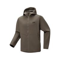 奥索卡2025年秋冬抓绒连帽夹克防风保暖软壳外套 巴洛克灰-861 3XL