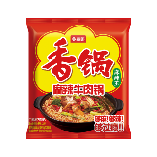 今麦郎 方便面泡面袋装 香锅面麻辣牛肉味速食宵夜五连包120g*5袋