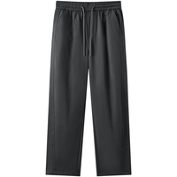 gxg.jeans男装 多色斜纹面料简约基础宽松休闲长裤男裤 25秋 黑色 2XL (185) -33码